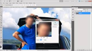 60 Second Photoshop Tutorial  Blur Faces and License Plates HD [upl. by Egiap]