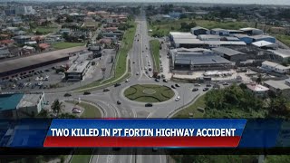 Two Killed In Point Fortin Highway Accident [upl. by Nosduj255]