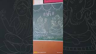 Blackboard decoration for diwali 🎇🪔🪔🪔🪔🪔art slatepencile drawing artandcraft youtubeshorts art [upl. by Stedman352]