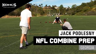 NFL Combine Training  Jack Podlesny  Kohls Kicking Camps [upl. by Eseilenna]