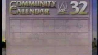 WFLD FOX 32 Community Calendar from December 1993 [upl. by Fem]