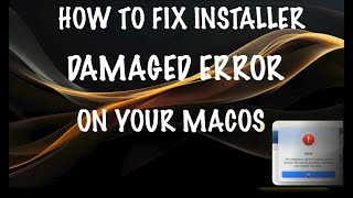 How to Fix Installation Cannot Continue as the Installer File may be Damaged Error [upl. by Anir]