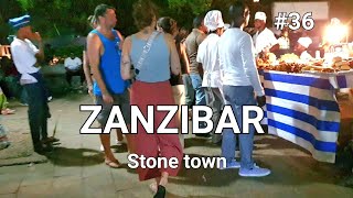 ZANZIBAR STONE TOWN NIGHT LIFE  A PARADISE WALKING TOUR AT STONE TOWN DURING BUSY NIGHT 🇹🇿  Pt36 [upl. by Peggie465]