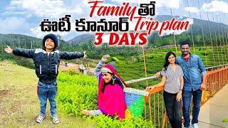 Places to visit in Ooty amp Coonoor⛰️ Ooty travel guide Budget trip  Tea estates  Highest peaks🚂 [upl. by Roleat]