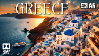 Greece Santorini  Athens 🇬🇷 in 4K HDR 60FPS Dolby Vision™  Ultimate 4K Experience worldopedia7 [upl. by Aneras]