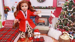 Getting ready for the post Christmas party Play Dolls New Year celebration [upl. by Auerbach]