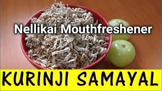 Nellikai mouthfreshener recipe in tamil  Dried Nellikai recipe  Dry Gooseberry recipe [upl. by Pratte]