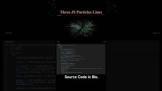 Three JS Particles Lines threejs  javascript Animation shorts [upl. by Hullda]