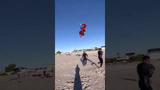 How to start Kitesurfing 🤯😱 Gielvlugt [upl. by Alliuqet484]