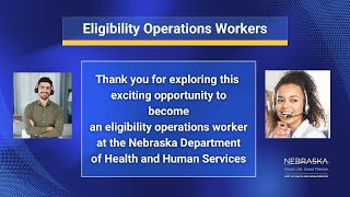 This recruiting video details the role of an Eligibility Operations Worker at Nebraska DHHS [upl. by Aufmann]