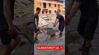 GLADIATORZY CZ 1 bricklayer funnyshorts funnyvideo trending hardwork work budowanie [upl. by Lamahj552]