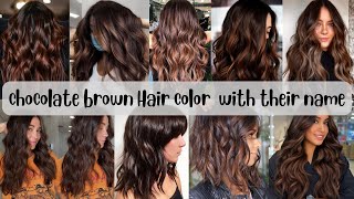 50 Chocolate Brown Hair Color Ideas for This Year  hair color ideas with name  2023 hair trends [upl. by Aloiv]