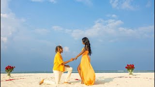 PROPOSING TO MY GIRLFRIEND IN MALDIVES Emotional [upl. by Hahnke]