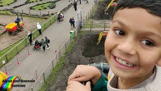 Day out at Diggerland with Alyan and Hasnain [upl. by Aisa]