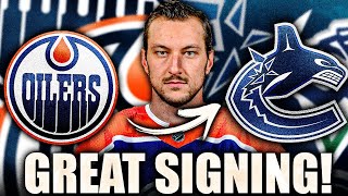 PATRIK ALLVIN CANT STOP GETTING BIG D VANCOUVER CANUCKS SIGN VINCENT DESHARNAIS FROM OILERS [upl. by Nylyoj]