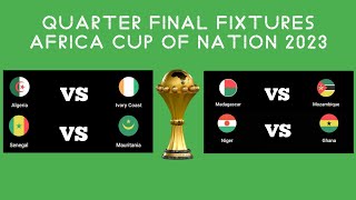 Quarter final fixtures Africa cup of nation 2023  Algeria vs Ivory Coast Today [upl. by Bergstein]