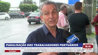 PARALISAÇÃO DOS TRABALHADORES PORTUÁRIOS [upl. by Ahras127]