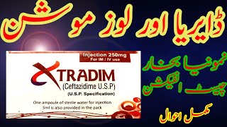 Xtradim 250mg inj  Antibiotic  Ceftazidime injection benefits and sideeffects usese in Urdu [upl. by Yakcm511]