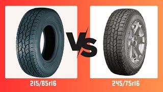 Tire Size 21585r16 vs 24575r16 [upl. by Tray]