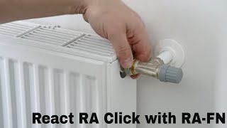 React™ RA click Installation of radiator set with RAFN in horizontal angle version DN15 [upl. by Reese468]