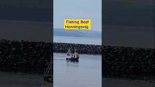 SHORTS  Offshore Fishing Boat Departing Honningsvag Norway [upl. by Analim]