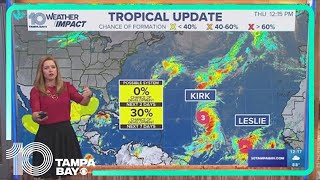 Tracking the Tropics Chance of development in the Gulf goes from medium to low [upl. by Earehs]