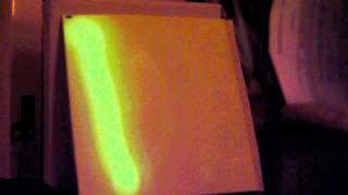 Phosphorescence of different light sources LED and LASER [upl. by Fidellas822]