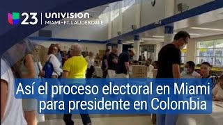 Así va el proceso electoral en el sur de Florida para escoger presidente en Colombia [upl. by Brooking]