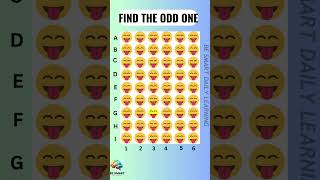 Find the odd one 😰 shorts findthedifference spotthedifference puzzle emojichallenge shortsgame [upl. by Lieno]