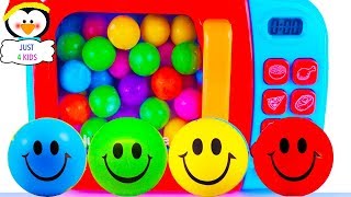 Aprende los colores con divertidas bolas sonrientes  स्पेनिश में रंग जानें [upl. by Snowber59]