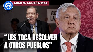 AMLO evade tema de asilo político de Edmundo González en España [upl. by Lednahs]