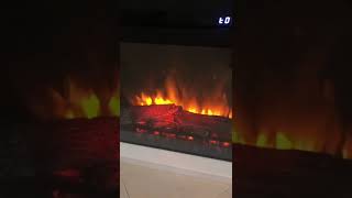 Semineu de colt de la ecoflame foarte spectaculos Corner fireplace from ecoflame very spectacular [upl. by Eimmit]