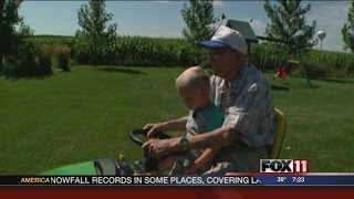 Preschooler and WWII Vet Reunite for play date [upl. by Uriia202]