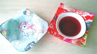 How to Make a Bowl Cozy  Microwave Bowl Holder Pattern and Tutorial [upl. by Enyluqcaj]