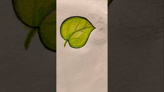 Simple leaf drawing [upl. by Ellehciram]