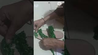 Kya baat hai chappal Ko nahin banaa Di green ghas wali chappal kahin nahin dekhi hogi [upl. by Barbette225]