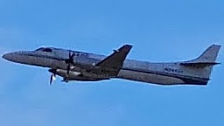 RARE Ameriflight Fairchild Swearingen Metroliner N244DH Takeoff from PDX [upl. by Grunberg]