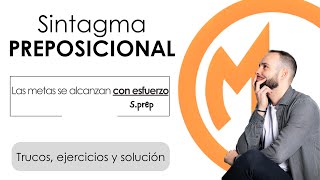 SINTAGMA PREPOSICIONAL ¿Cómo se analiza  EJERCICIOS [upl. by Hyozo]