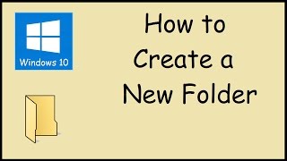 How do I create a new folder in Windows 10 [upl. by Neemsay321]