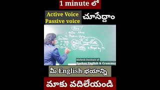 Active Voice  Passive voice Rules spokenenglishin45daysintelugu [upl. by Shirley]