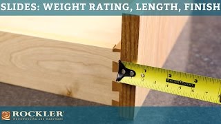 Drawer Slide Tutorial Weight Rating Length and Finish Options [upl. by Cleaves63]