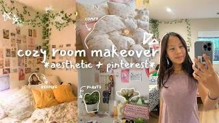 HUGE room makeover 🌱🧸 aesthetic pinterest inspired maximalist cozy [upl. by Hey]