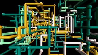 3D Pipes Screensaver High Quality [upl. by Felike442]