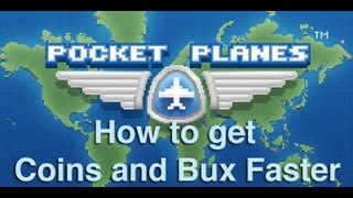 How to get coins and bux faster in Pocket Planes [upl. by Jea]