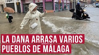 Estas son las imágenes más impactantes del paso de la DANA por Málaga [upl. by Yahc884]