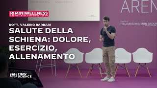 Salute della schiena dolore esercizio allenamento  Rimini Wellness 2024 [upl. by Jessamine]