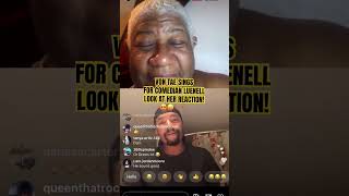 Von Tae sang for comedian Luenell ❤️ Look at her reaction 👏🏽 luenell singer vontae viral [upl. by Llevert]