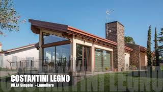 video 737 legno villa elegante piano unico con ampie vetrate Classe A4 [upl. by Arikat]