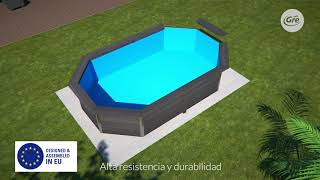 DESCUBRE las piscinas desmontables de composite Gre [upl. by Sanoj]