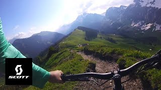 MAN WHAT A TRAIL POV wJulien Fournier Champéry Switzerland [upl. by Oakes]